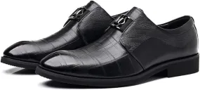 Men's Platform Dress Shoes Business Men Oxford Shoes Casual Leather Walking Brogue Shoes