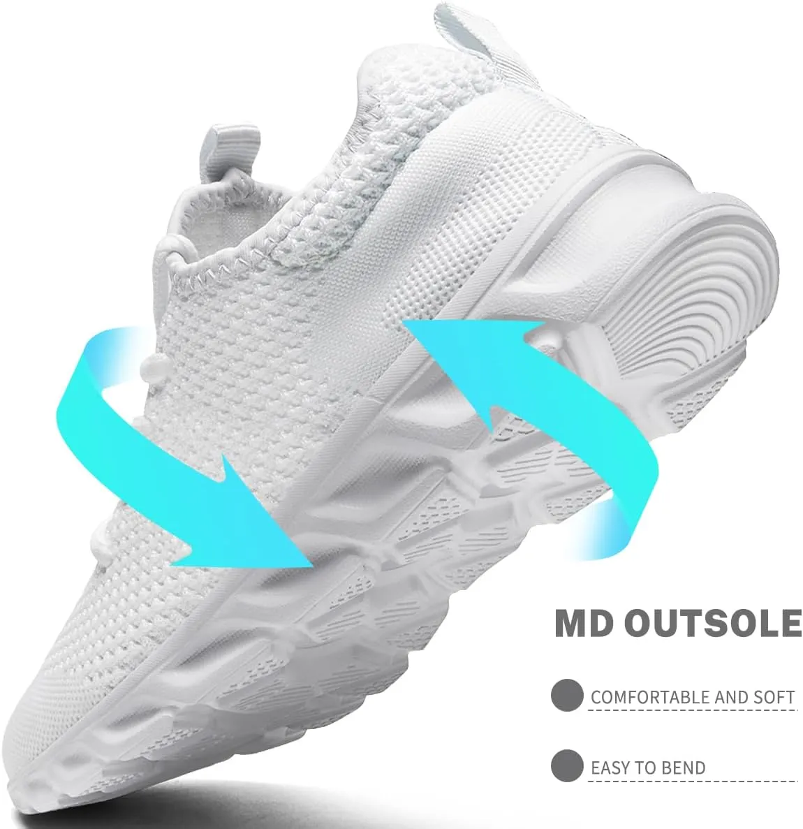 Men's Running Shoes Slip On Walking Comfortable Tennis Breathable Non Slip Athletic Gym Workout Cross Training Fashion Sneakers