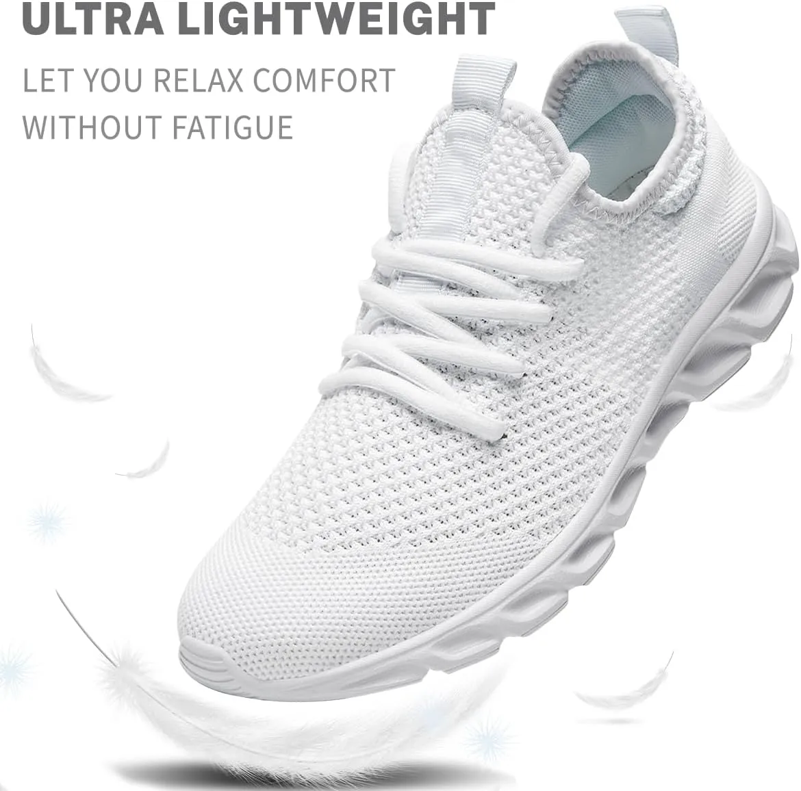 Men's Running Shoes Slip On Walking Comfortable Tennis Breathable Non Slip Athletic Gym Workout Cross Training Fashion Sneakers