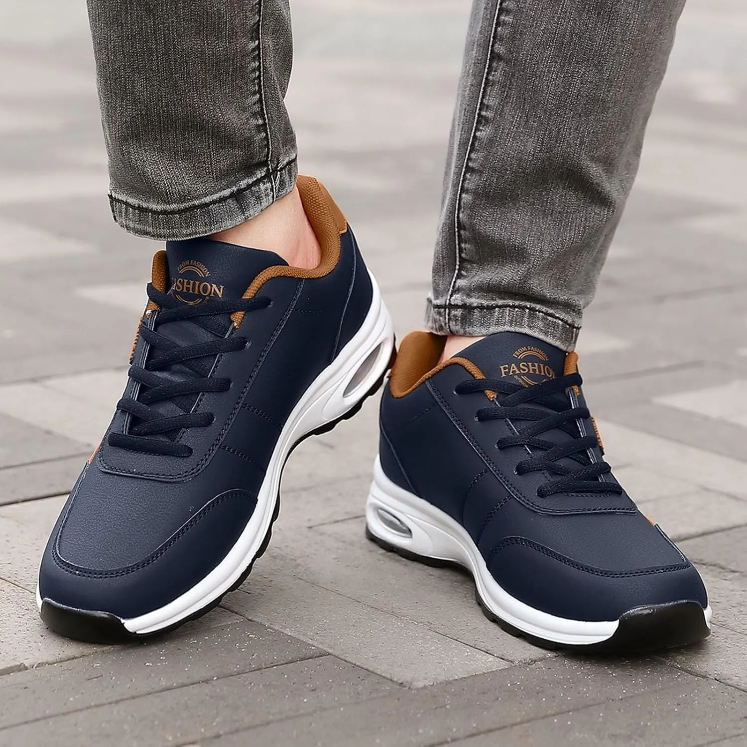 Men's Running Shoes Walking Tennis Sneakers Non-Slip Lightweight Walking Sneakers for Daily Walking and Work