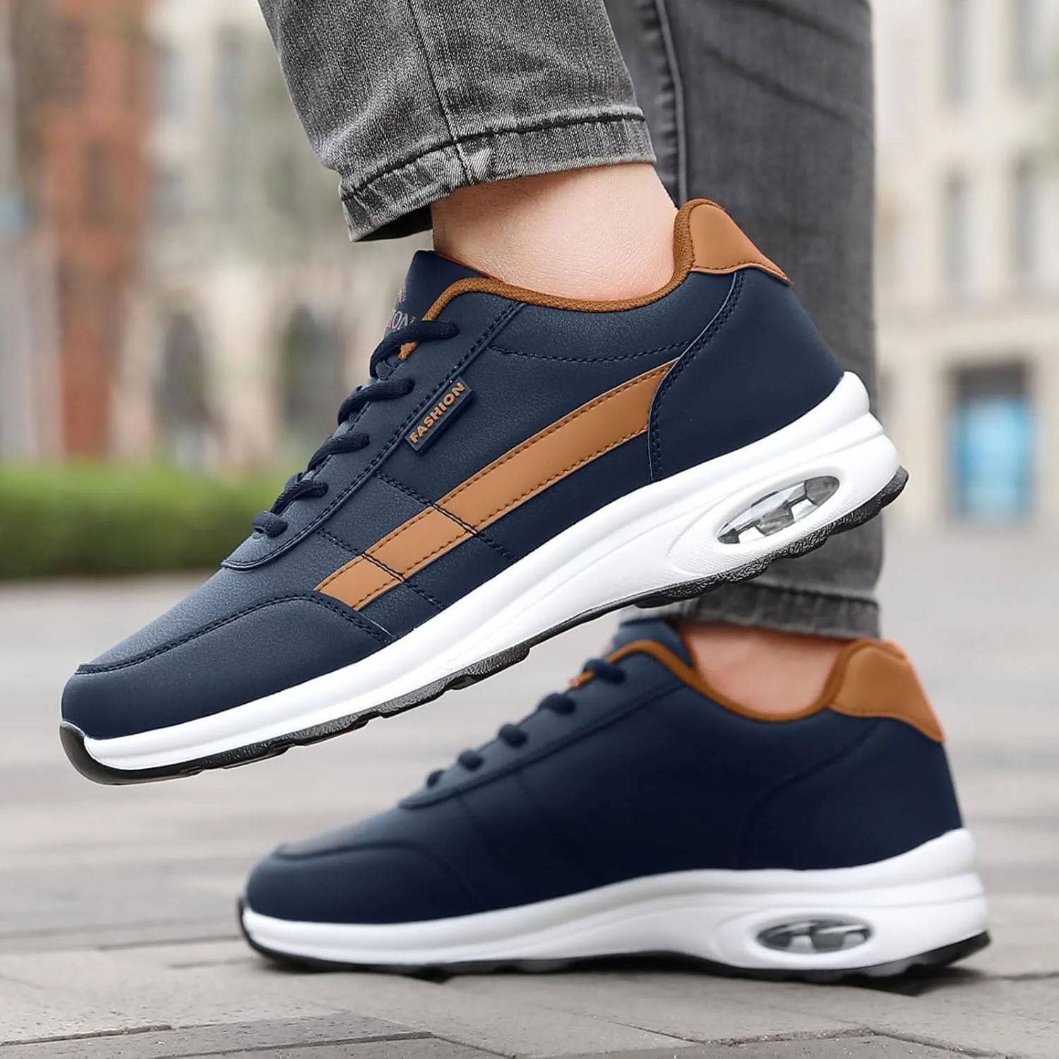 Men's Running Shoes Walking Tennis Sneakers Non-Slip Lightweight Walking Sneakers for Daily Walking and Work