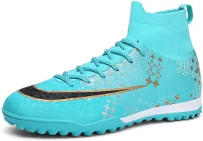 Men's Soccer Cleats Indoor Turf Lightweight Performance Training Soccer Shoes Soft Ground Athletic Football Boots Outdoor