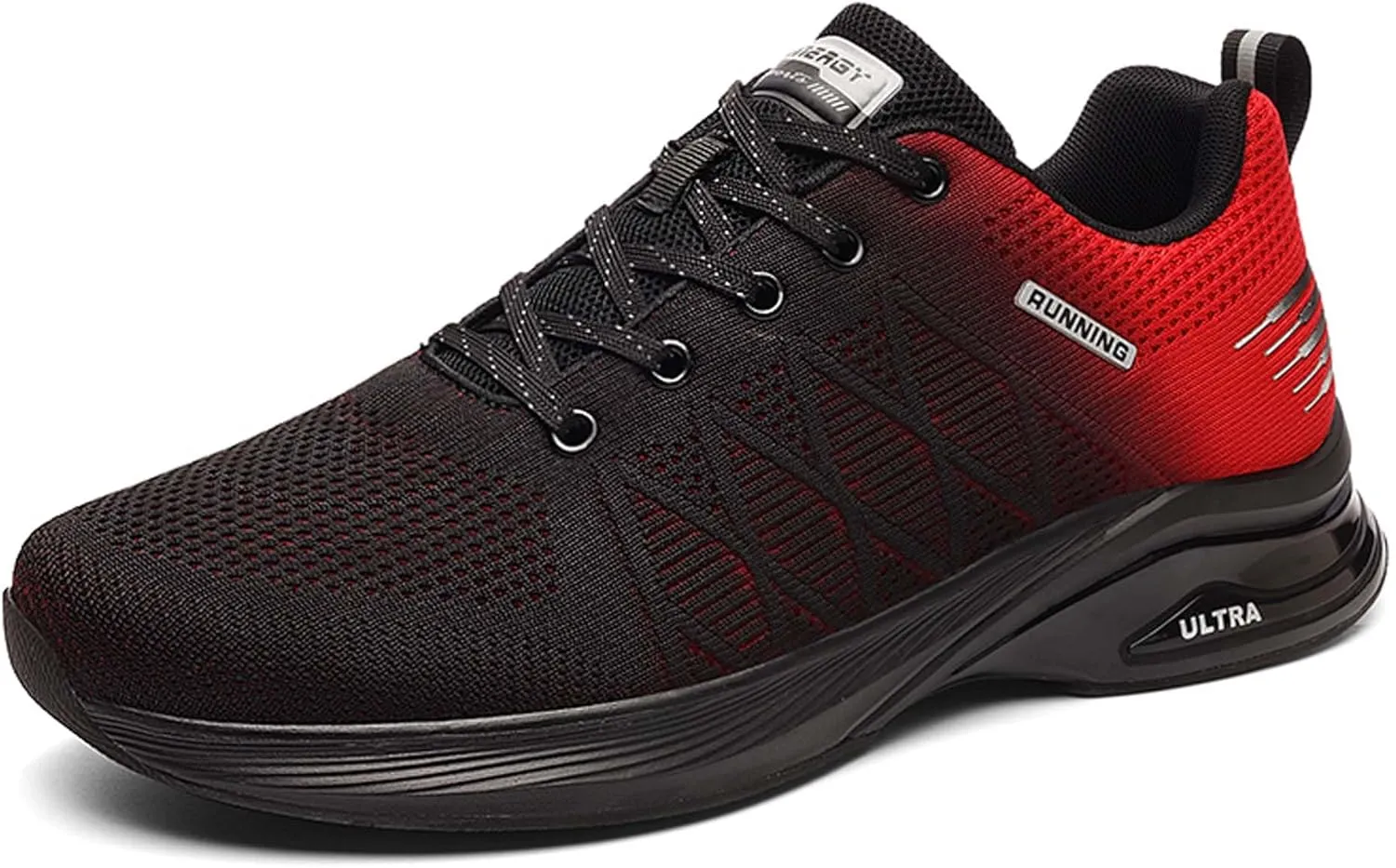 Men's Sports Running Shoes Fashion Sneakers Non-Slip Breathable Road Jogging Shoes Indoor Outdoor Fitness Running Trainers Outdoor Mesh Sports Tennis Shoes