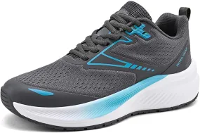 Men's Sports Running Shoes Fashion Sneakers Summer Breathable Mesh Walking Road Jogging Shoes Ladies Lace Up Lightweight Casual Walking Sneakers