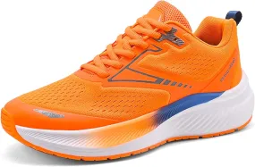 Men's Sports Running Shoes Fashion Sneakers Summer Breathable Mesh Walking Road Jogging Shoes Ladies Lace Up Lightweight Casual Walking Sneakers