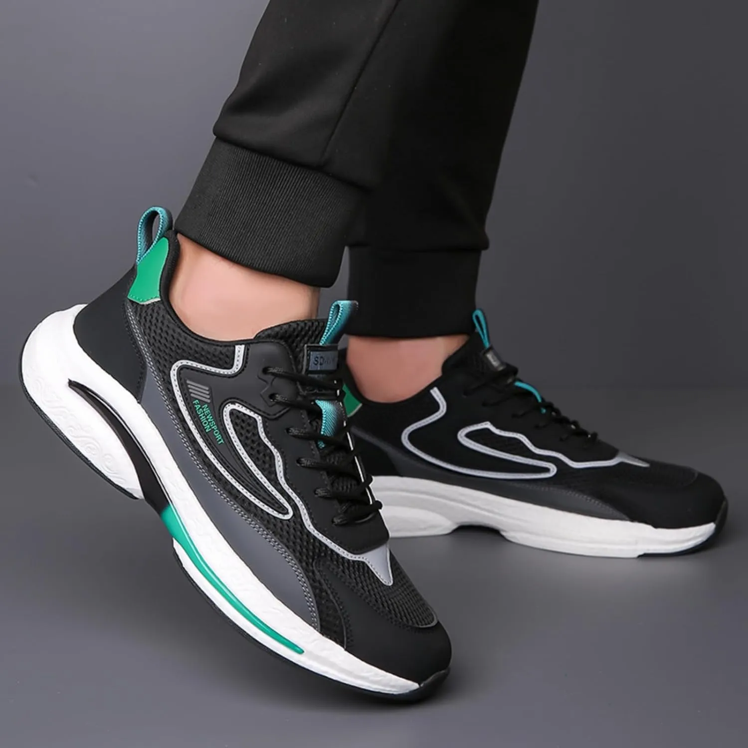 Men's Walking Shoes, Non - Slip Running, Lightweight Workout Shoes, Breathable Mesh Fashion Casual Sneakers