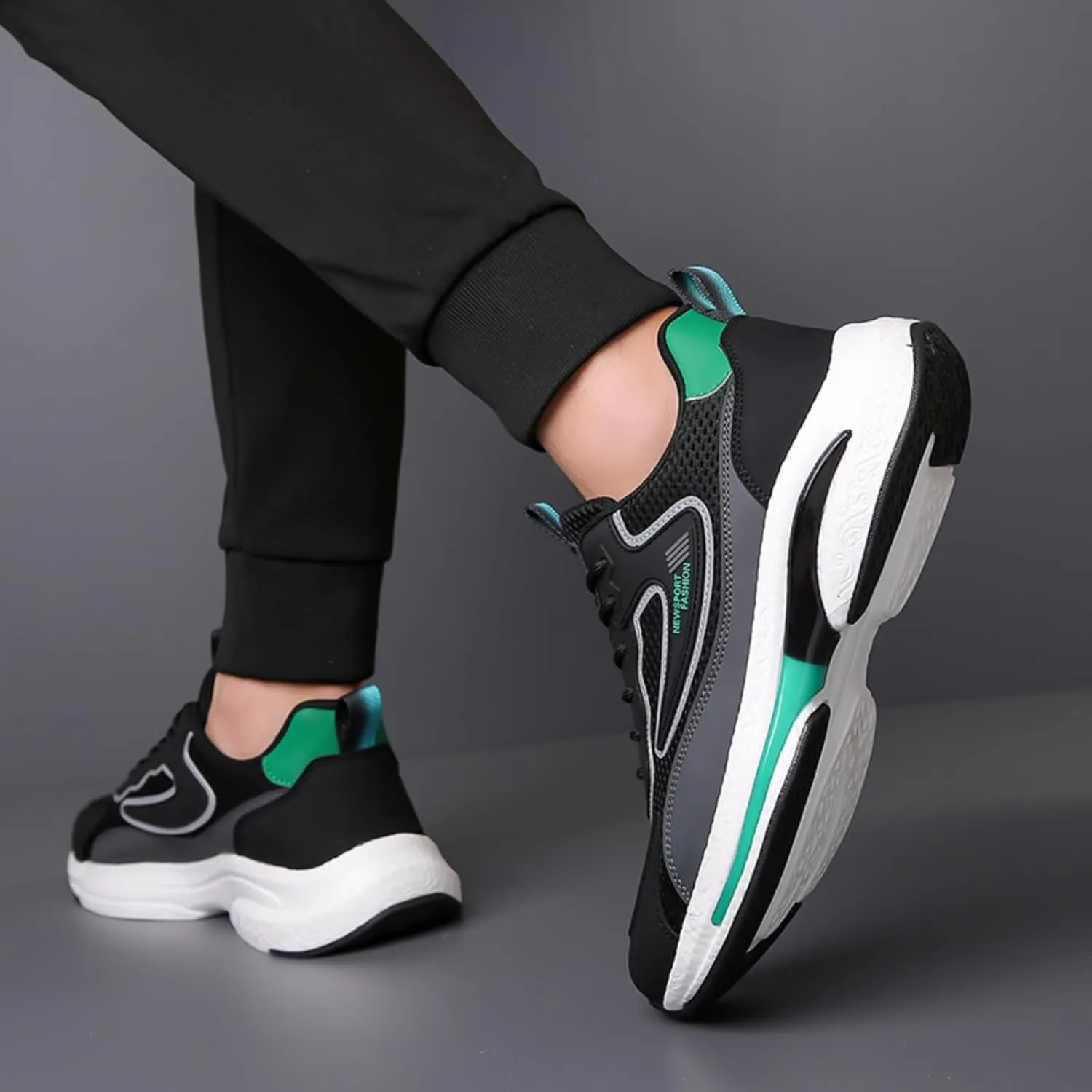 Men's Walking Shoes, Non - Slip Running, Lightweight Workout Shoes, Breathable Mesh Fashion Casual Sneakers