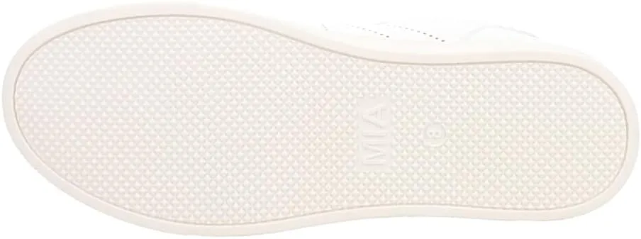 MIA Womens Krew Perforated Lace Up Sneakers Shoes Casual - White
