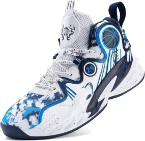 Moodeng Men's Basketball Shoes Anti-Slip Breathable Running Shoes Fahsion Sneakers Lightweight Outdoor Gym Shoes