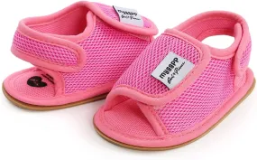 Newborn Shoes for Girls,Baby Shoes Sole Mesh Sandals Non-Slip Flat Boys Walking Rubber Shoes Baby Toddler Shoes