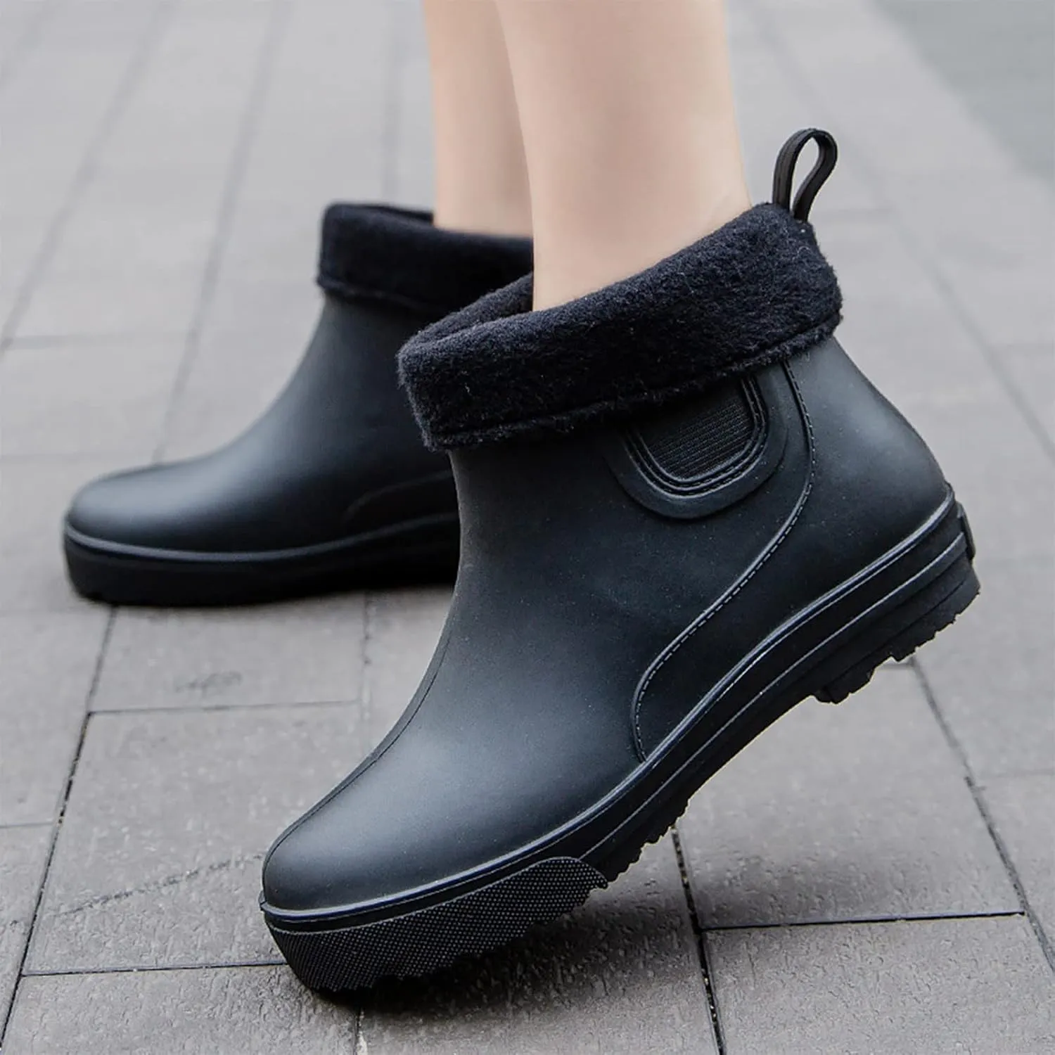 NLOMOCT Rain Boots for Women Wide Waterproof Garden Shoes Anti-Slipping Rainboots for Ladies Insoles Stylish Light rain Shoes