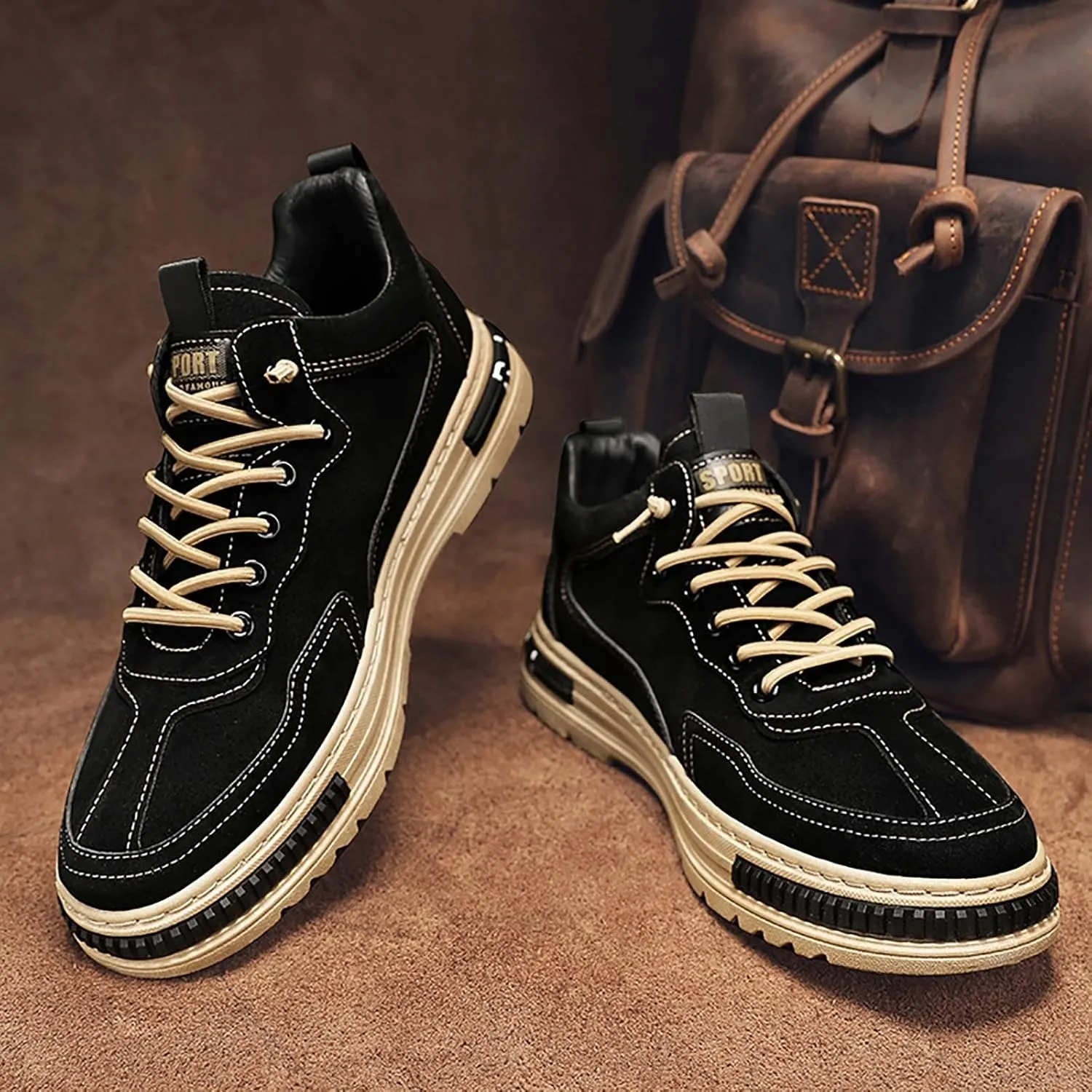 Non Slip Work Shoes For Men Fashion Walking Sneakers Kitchen Chef Shoe Comfortable Leather Casual Sneaker Cases for Men No