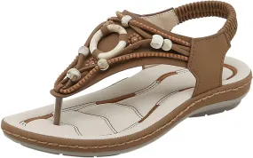 Orthopedic Sandals for Women Arch Support Wild Womens Comfortable Walking Sandals Orthopedic Flats Wide Sandals Women Comfortable Dressy Silver Womens Slip N Walking Shoes Womens Heel Sandals