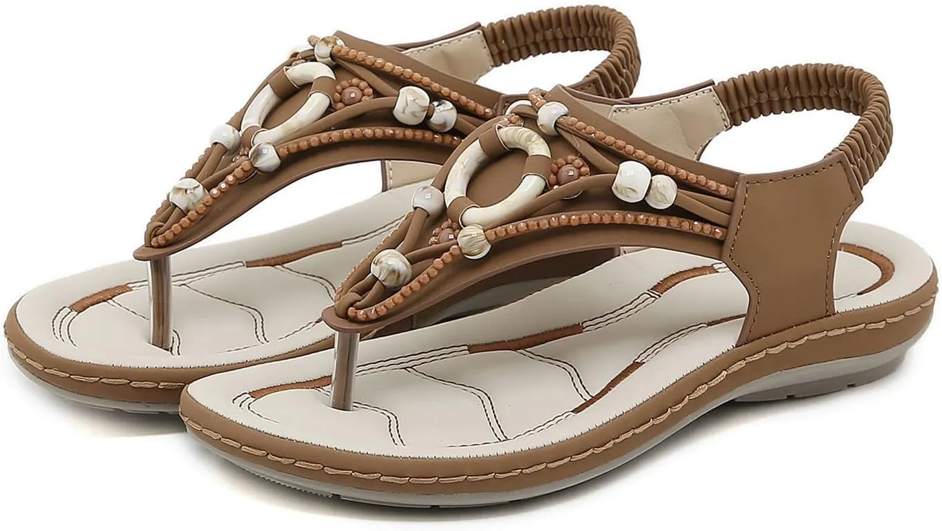 Orthopedic Sandals for Women Arch Support Wild Womens Comfortable Walking Sandals Orthopedic Flats Wide Sandals Women Comfortable Dressy Silver Womens Slip N Walking Shoes Womens Heel Sandals