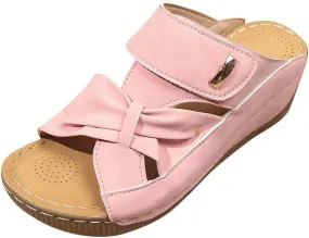 Orthopedic Sandals for Women Slide Shoes Slip On Dressy Summer Womens Sandals Comfort Open Toe Wedge Sandals Walking