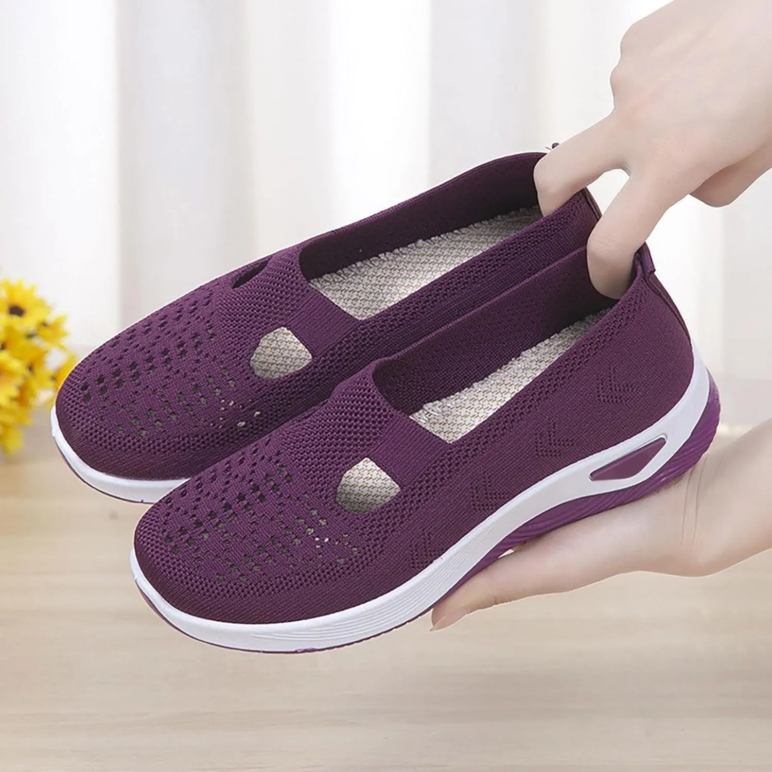 Orthopedic Shoes for Women Woven Slip on Walking Mens Dress Shoes Loafers Women Shoes Casual White Sneakers Brown Tennis Shoe Loafers Dress Shoe