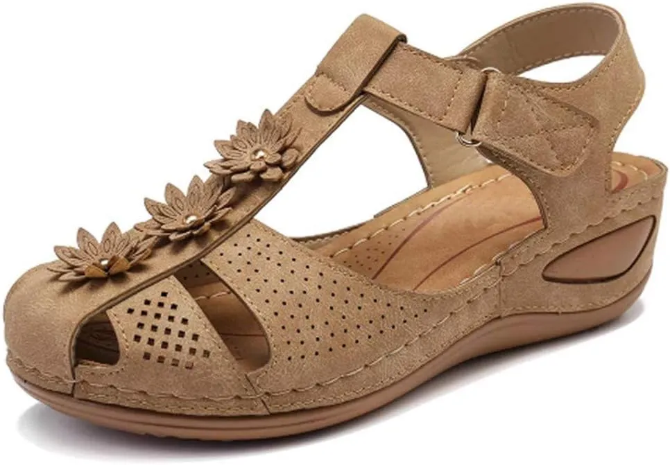Orthopedic Slides for Women with Arch Support Summer Sandals Comfortable Walking Shoes Lightweight Adjustable Straps Beach Casual Outdoor Recovery Footwear