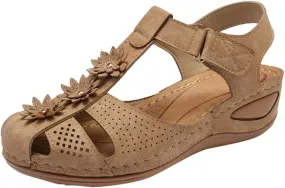Orthopedic Slides for Women with Arch Support Summer Sandals Comfortable Walking Shoes Lightweight Adjustable Straps Beach Casual Outdoor Recovery Footwear