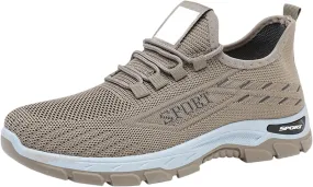 Orthopedic Sneakers for Women Men Casual Comfortable Wedge Walking Sport Sneakers Breathable Mesh Low Top Walking Shoes Fashion Soft Arch Support Slip-On Shoes