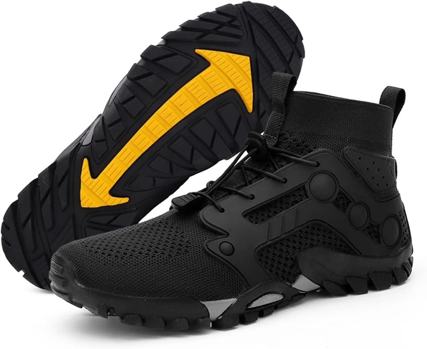 Outdoor Hiking Shoes Men Non Slip Hiking Work Clothes Sports Shoes Swimming Wading Off Road and River Sneaker for Men Men's F