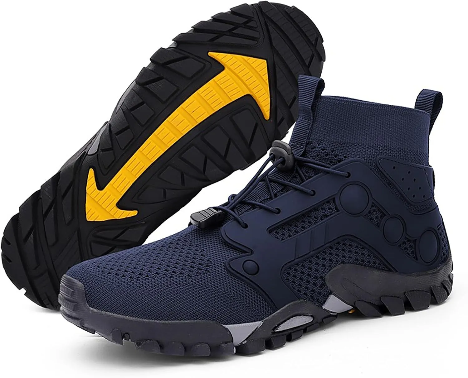 Outdoor Hiking Shoes Men Non Slip Hiking Work Clothes Sports Shoes Swimming Wading Off Road and River Sneaker for Men Men's F