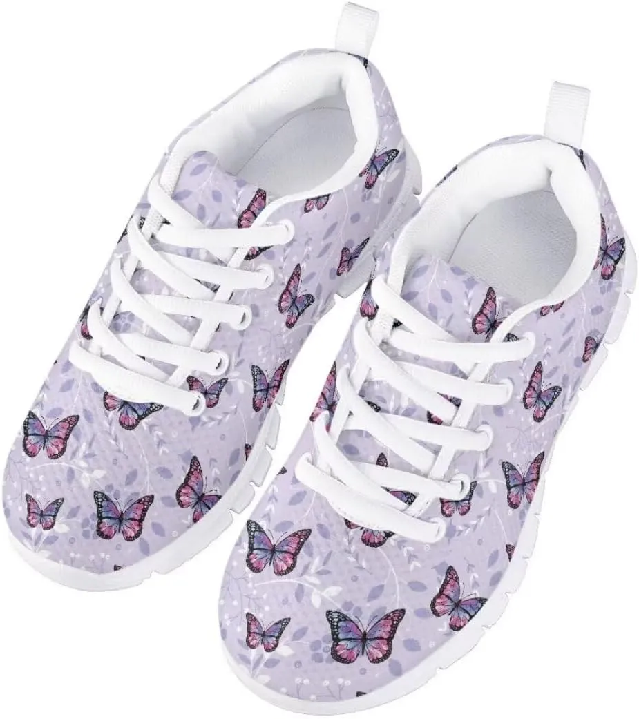 Pinupub Boys Girls Tennis Sports Shoes Cute Graphic Print Non Slip Lace Up Sneakers for Running