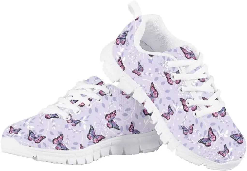 Pinupub Boys Girls Tennis Sports Shoes Cute Graphic Print Non Slip Lace Up Sneakers for Running