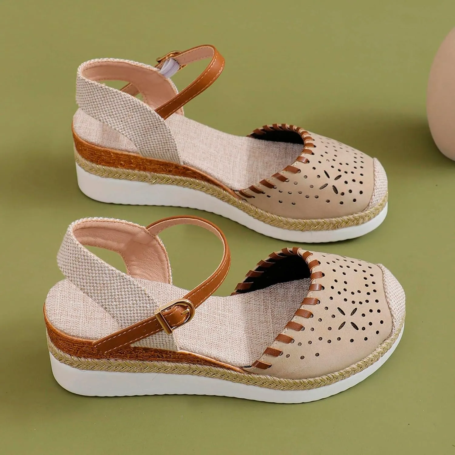 Platform Sandals for Women Womens Wedge Sandals Low Heel Dressy Sandals Women's Classic Wedge Heels Sandals