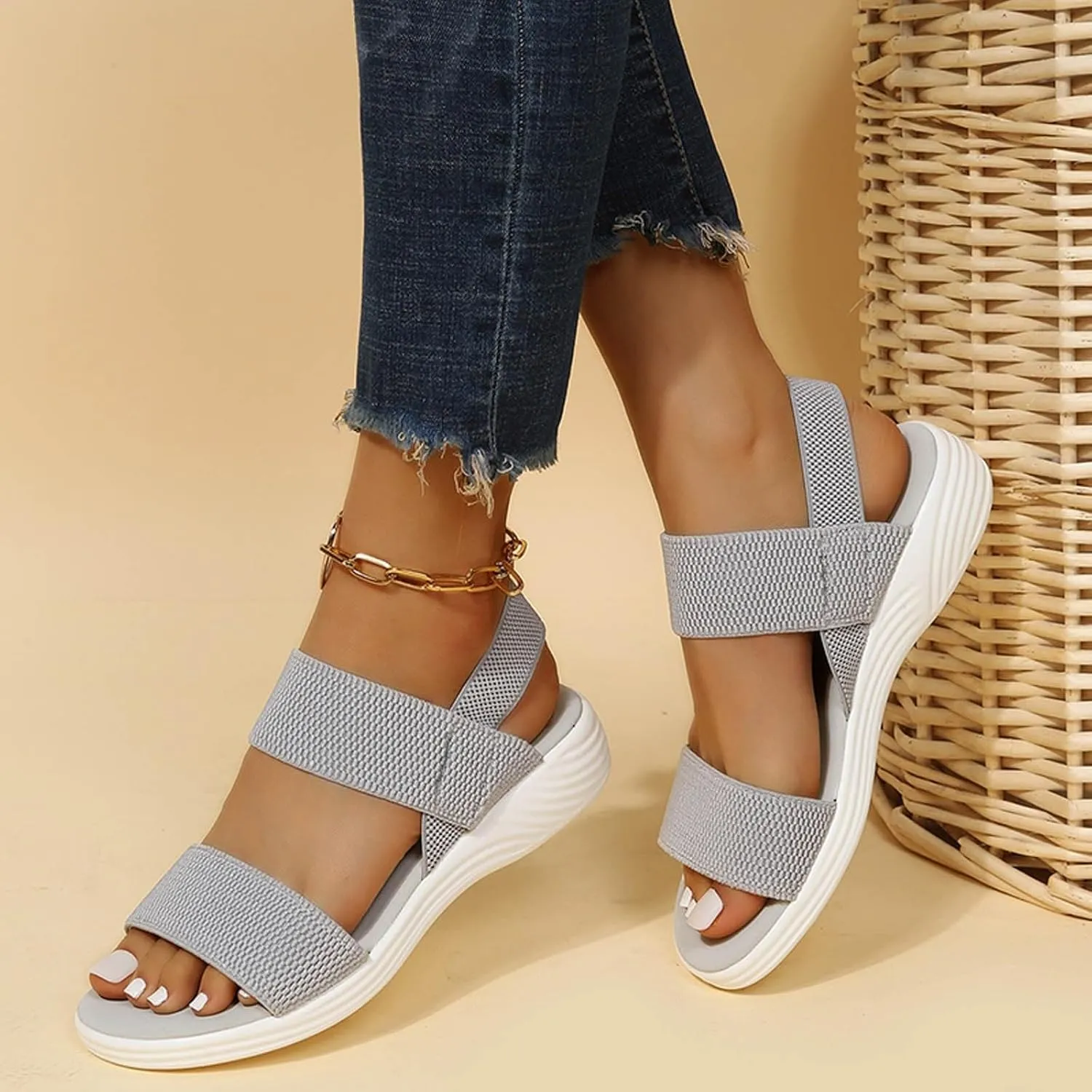 Platform Sandals for Women Womens Wedge Sandals Low Heel Dressy Sandals Womens Low Wedges Platform Sandals
