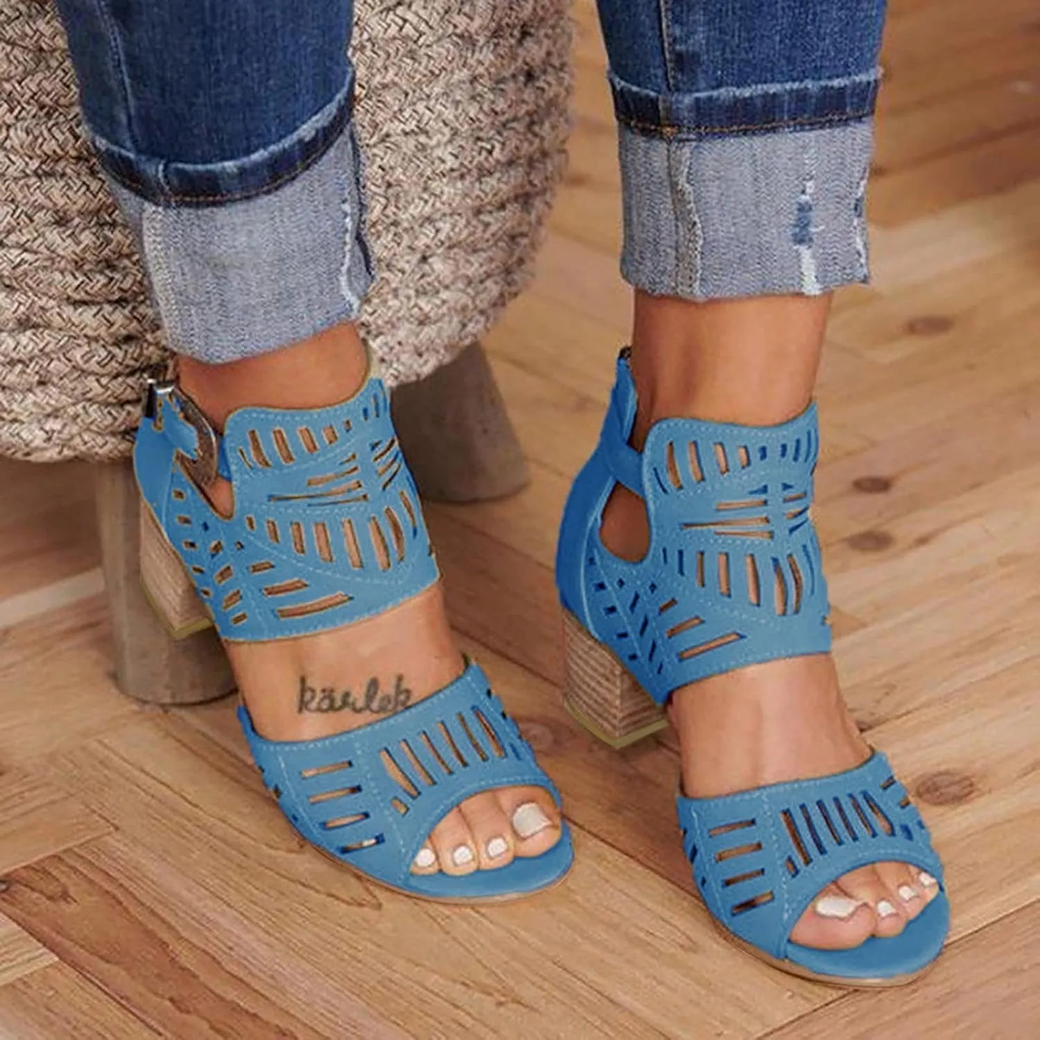Platform Sandals Women Womens Platform Sandals Women's Ankle Strap Low Wedge Walking Women Low Wedges Wedges for Leather