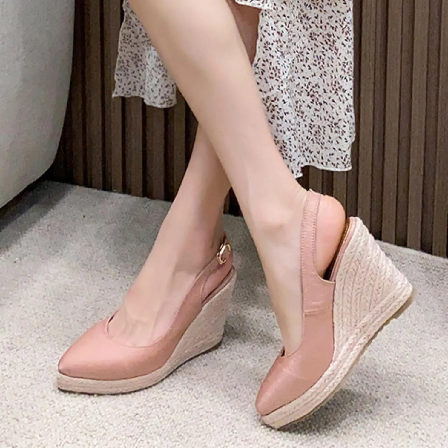 Platform Sandals Women's Ankle Strap Low Wedge Sandals Womens Sandals Womens Summer Open Toe Wedges Sandals