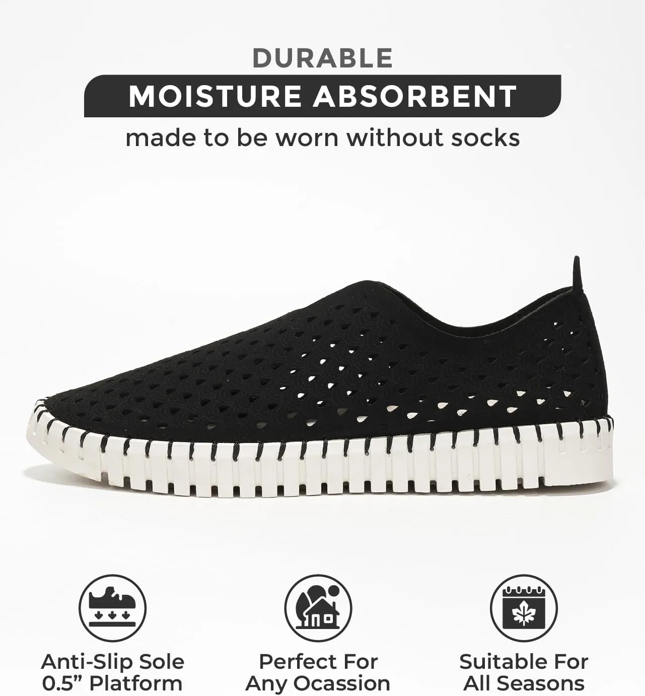 Project Cloud Womens Shoes  Lightweight Summer Loafers for Women with Memory Foam Insole  Stylish & Comfortable Womens Loafers - Perfect Spring Shoes for Women 2025 (Lily)