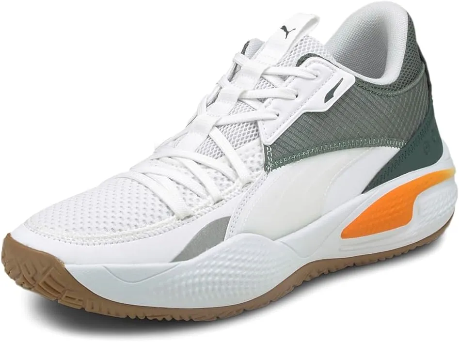 PUMA Mens Court Rider Pop Basketball Sneakers Shoes Casual - Green, White