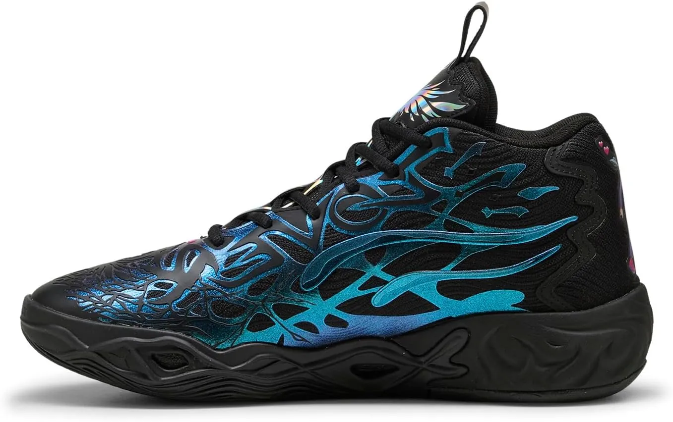 Puma Mens LaMelo Ball MB.04 Reflections Black Athletic Basketball Shoes 9.5