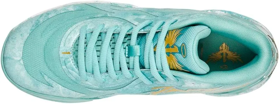 PUMA Mens Lamelo X Mb.02 Jade Basketball Sneakers Shoes - Blue