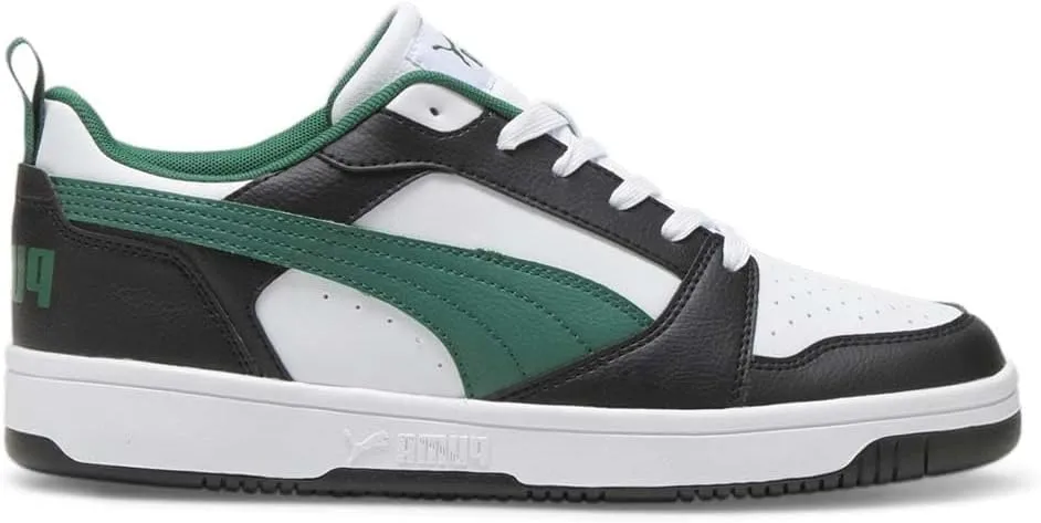 Puma Mens Rebound V6 Low Lace Up Sneakers Shoes Casual - White