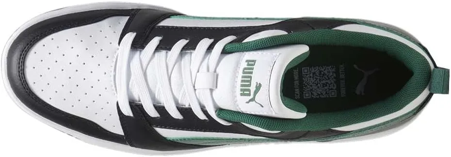 Puma Mens Rebound V6 Low Lace Up Sneakers Shoes Casual - White