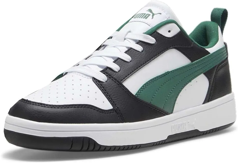 Puma Mens Rebound V6 Low Lace Up Sneakers Shoes Casual - White
