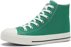 Rorbte Womens High Top Sneakers for Women Classic Lace Up Cotton Canvas Shoes Womens Casual Canvas Walking Shoes