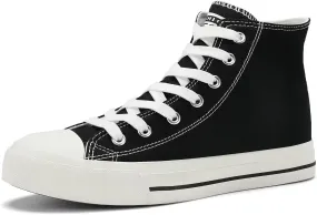 Rorbte Womens High Top Sneakers for Women Classic Lace Up Cotton Canvas Shoes Womens Casual Canvas Walking Shoes