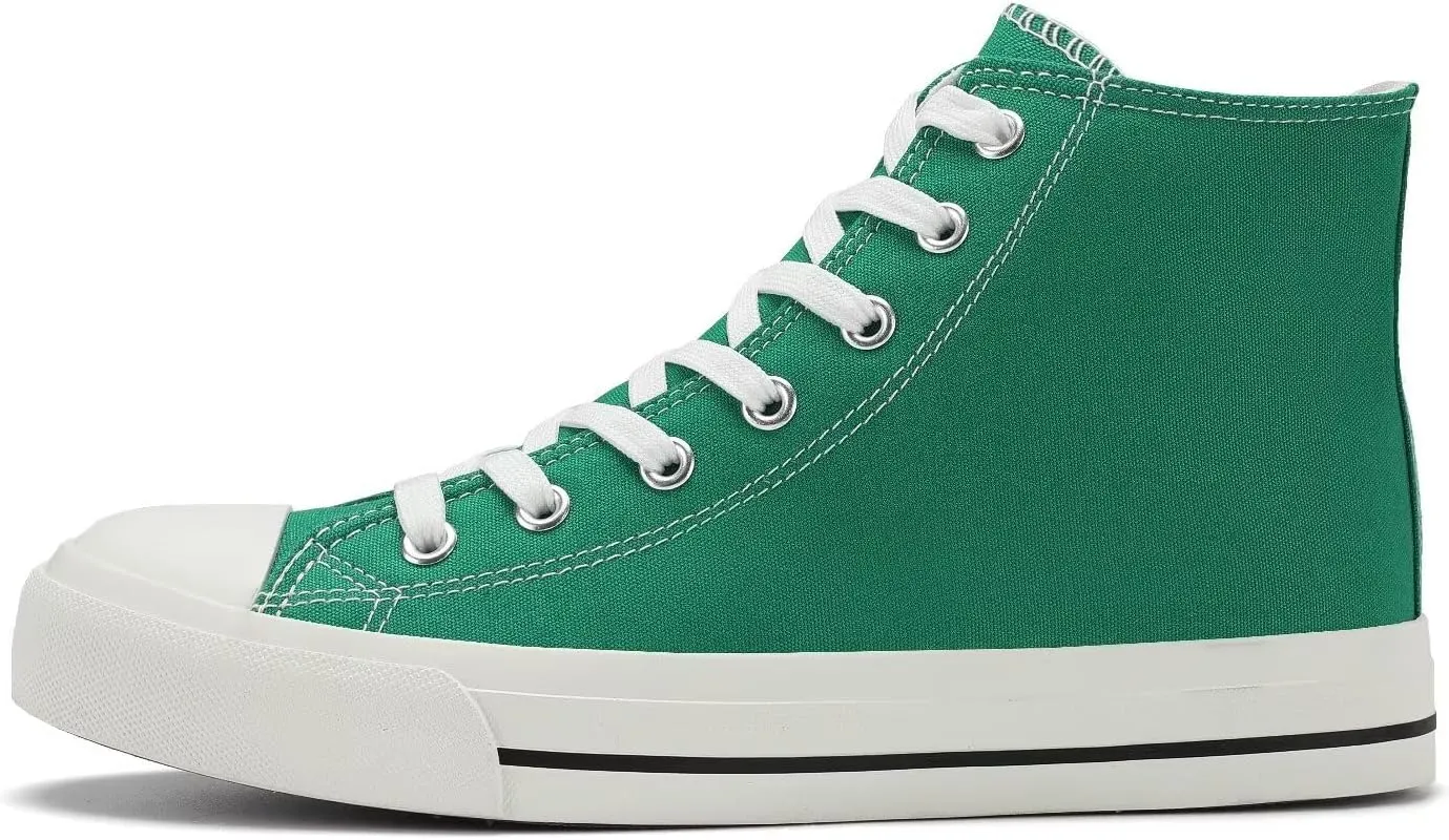 Rorbte Womens High Top Sneakers for Women Classic Lace Up Cotton Canvas Shoes Womens Casual Canvas Walking Shoes