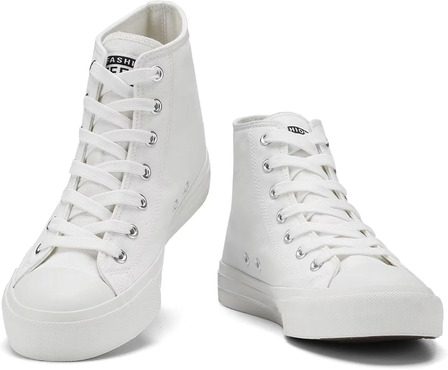 Rorbte Womens High Top Sneakers for Women Classic Lace Up Cotton Canvas Shoes Womens Casual Canvas Walking Shoes