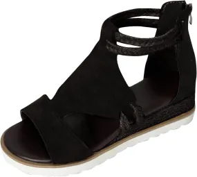 Sandals for Women Dressy,Sandals For Womens Casual Open Toe Strappy Wedge Sandals Summer Dressy Beach Womens Sandals