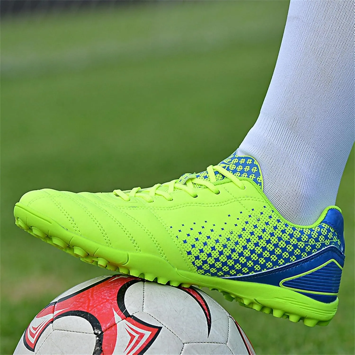 School Shoes for Girls Kids Youth Football Cleats Training Shoes Boys Girls Soccer Cleats Lace Up Cleats(Little Kid/Big