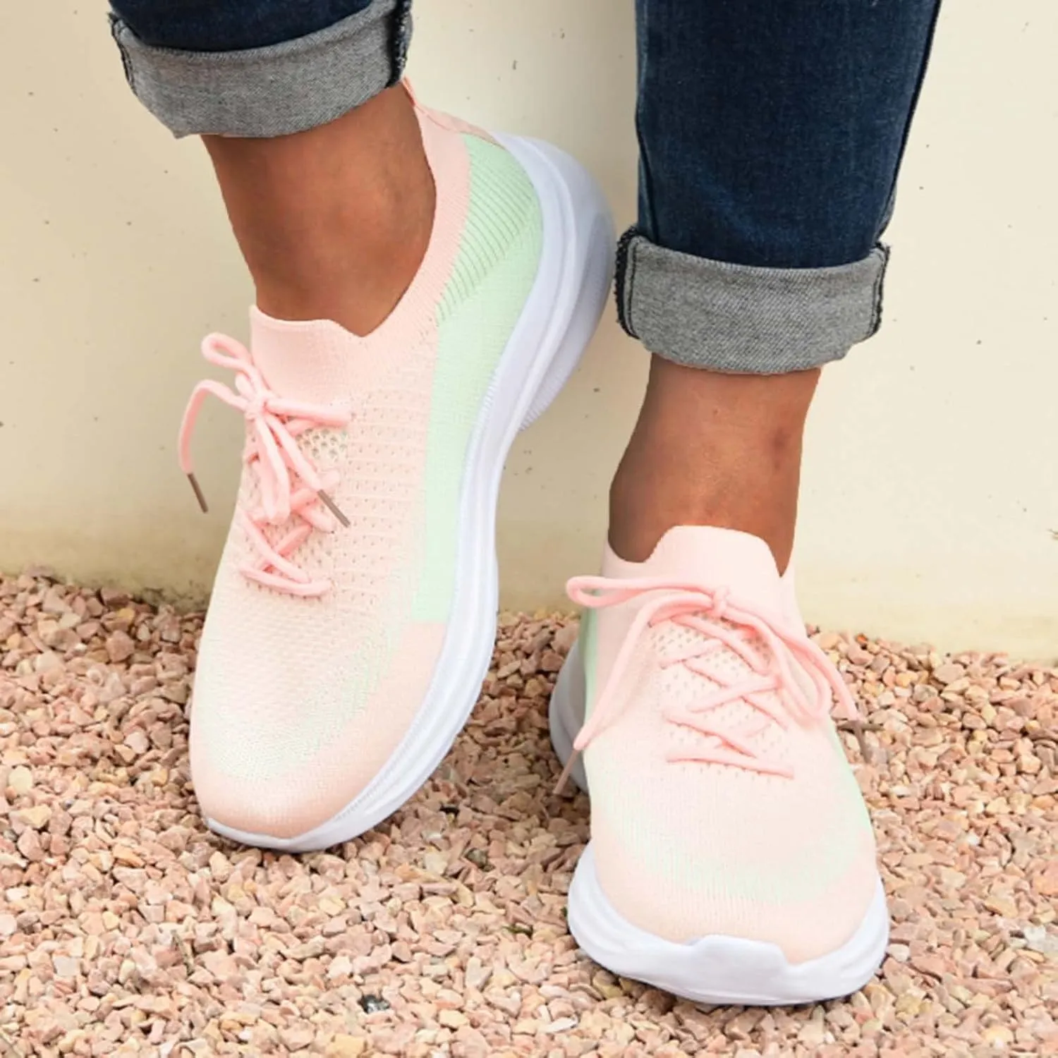 Shoes for Women Sneakers Black Sneakers for Women Casual Breathable Tennis Shoes Work Shopping Travel