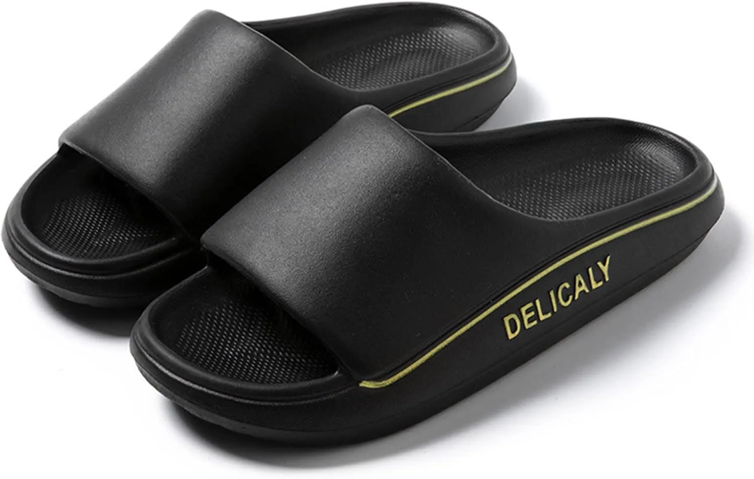 Shower Sandals House Slippers with Arch Support Non Slip Quick Drying Bathroom Slippers for Women Men