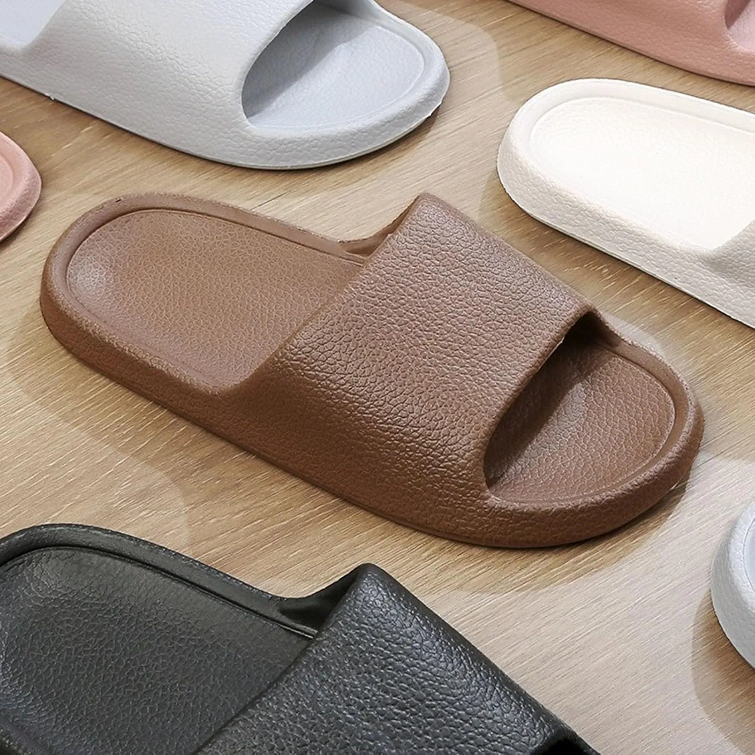 Shower Sandals Men Non Slip Quick Drying Shower Slides Swimming Beach Indoor and Outdoor Slides for Men
