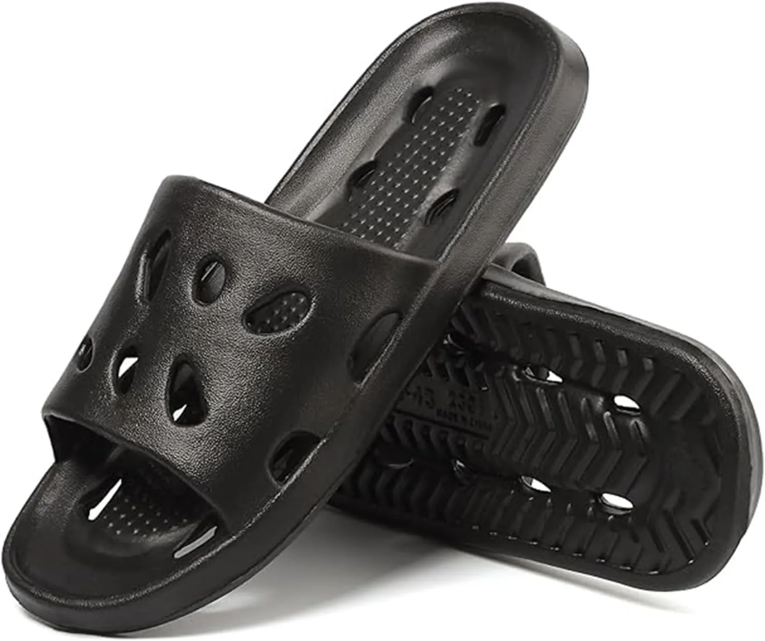 Shower Sandals Men's Athletic Outdoor Sandals Slides Non Slip Quick Drying Bathroom Slippers for Women Men
