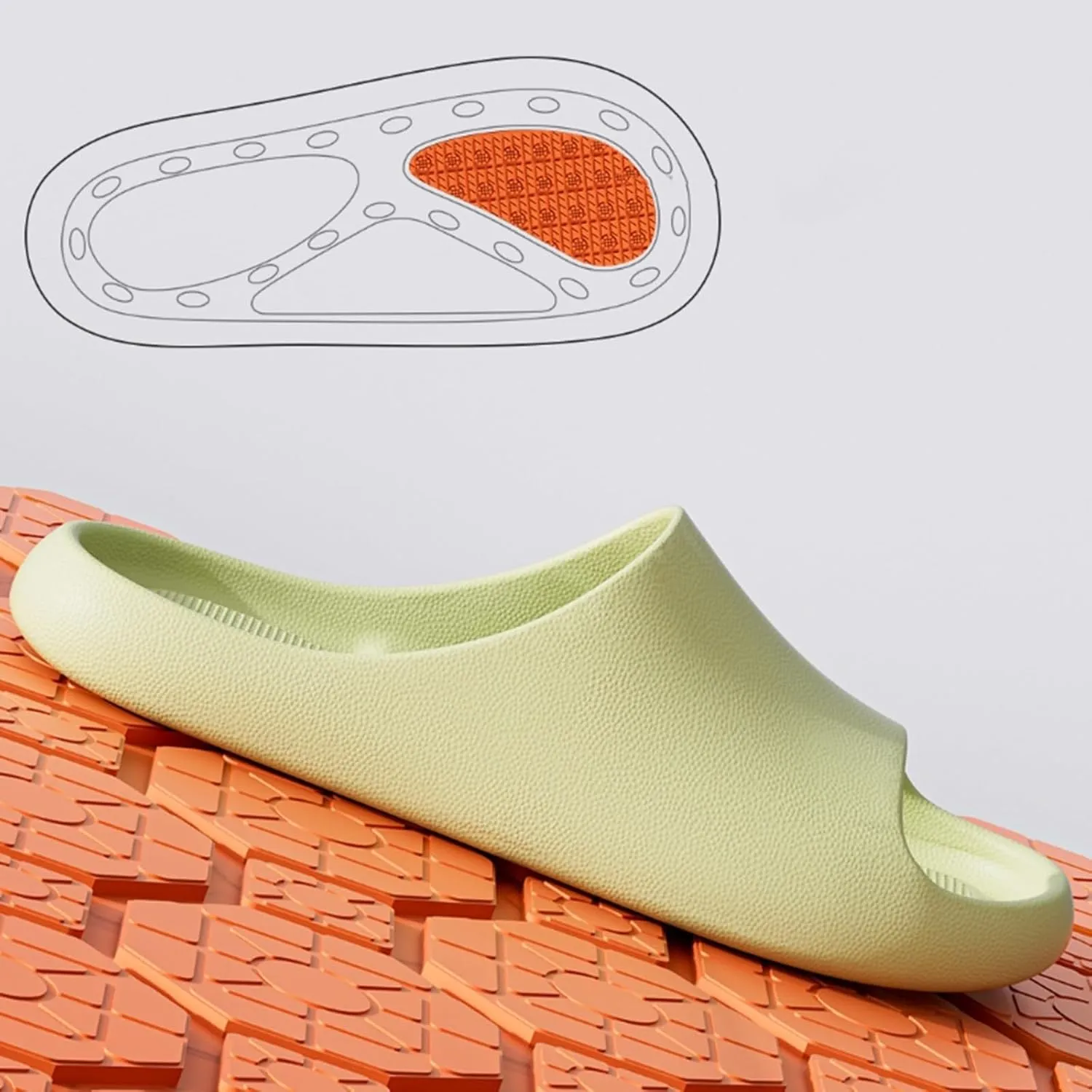 Shower Shoes Shower Shoes Quick Drying Sandals Indoor and Outdoor Massage Pool Slides with Arch Support