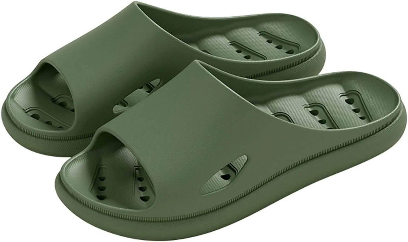 Shower Slippers Waterproof Flip Flops for Men Ultra Comfort Non-Slip Shower Sandals Indoor and Outdoor